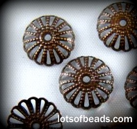 Copper wheel bead cap